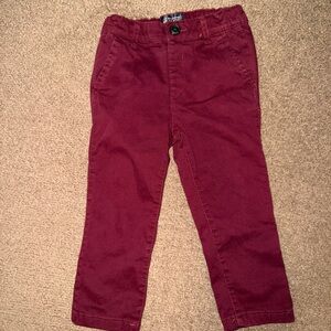 Kids Burgundy Pants